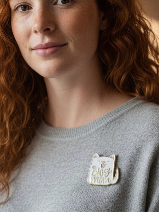 None Other - Dog Mom pin